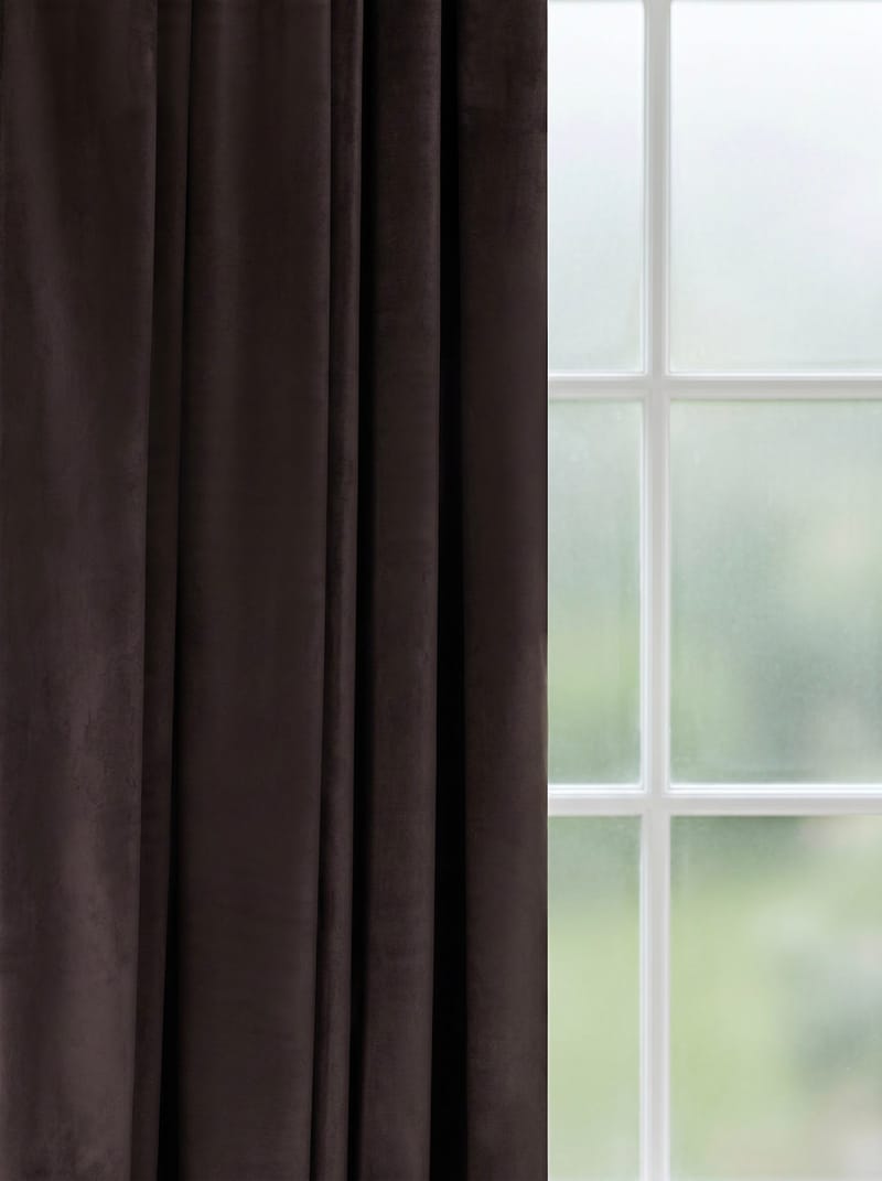 Gardin Elsa 140x250 cm - Chocolate - Textil & mattor - Gardiner - Gardinlängder - Veckbandslängd