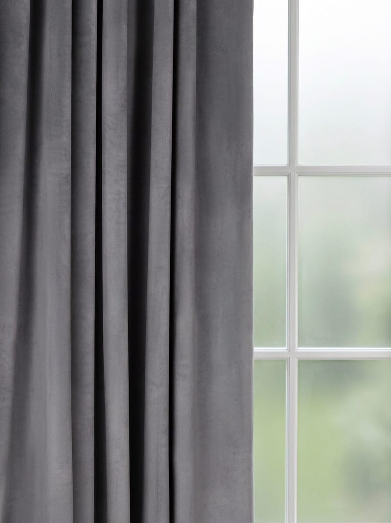Gardin Elsa 140x250 cm - Grey - Textil & mattor - Gardiner - Gardinlängder - Veckbandslängd