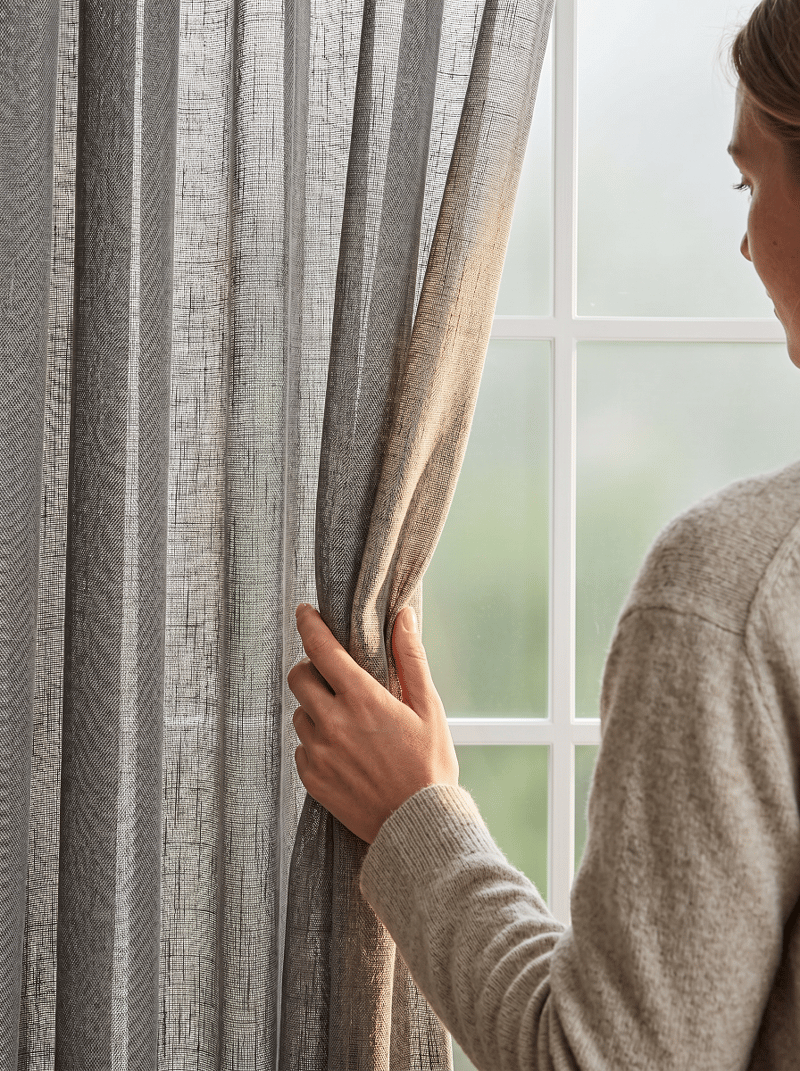 Gardin Stella 140x250 cm - Grey - Textil & mattor - Gardiner - Gardinlängder - Veckbandslängd