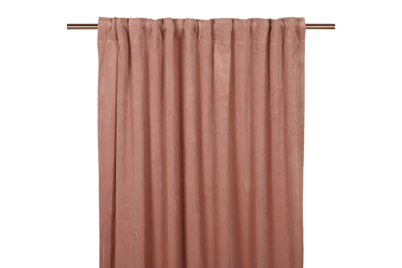 Sameta Sammetsgardin Multibandslängd 2-pack 240 cm, Peach