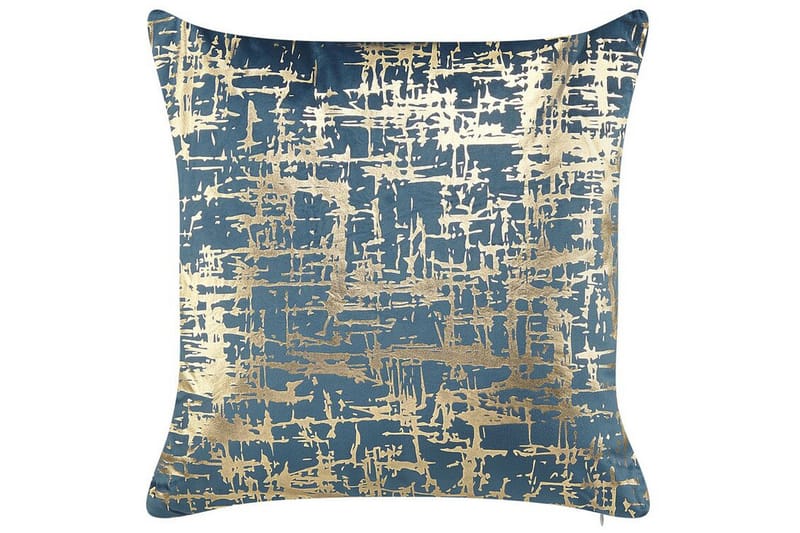 Beneton Utomhuskudde 45x45 cm, Blå/Guld