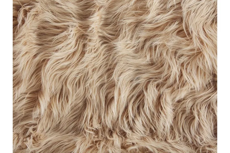 Pläd 200 x 220 cm ljusbrun DELICE - Brun - Textil & mattor - Filtar, kuddar & plädar - Filtar & plädar