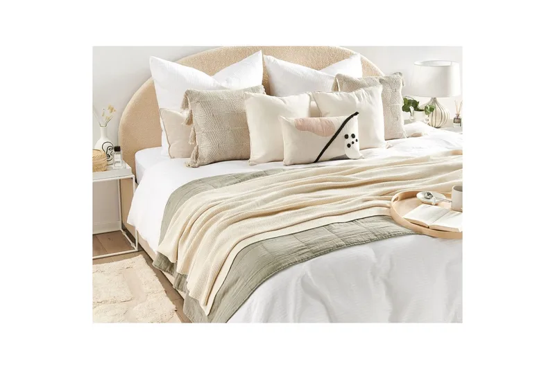 Pläd Asaka Beige - Beige - Textil & mattor - Filtar, kuddar & plädar - Filtar & plädar