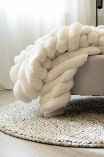 Pläd Soho 150x220 cm - Crème - Textil & mattor - Filtar, kuddar & plädar - Filtar & plädar