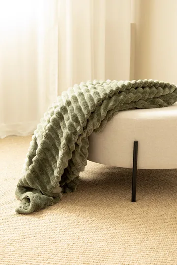 Pläd Stripe 130x170 cm - Grön - Textil & mattor - Filtar, kuddar & plädar - Filtar & plädar