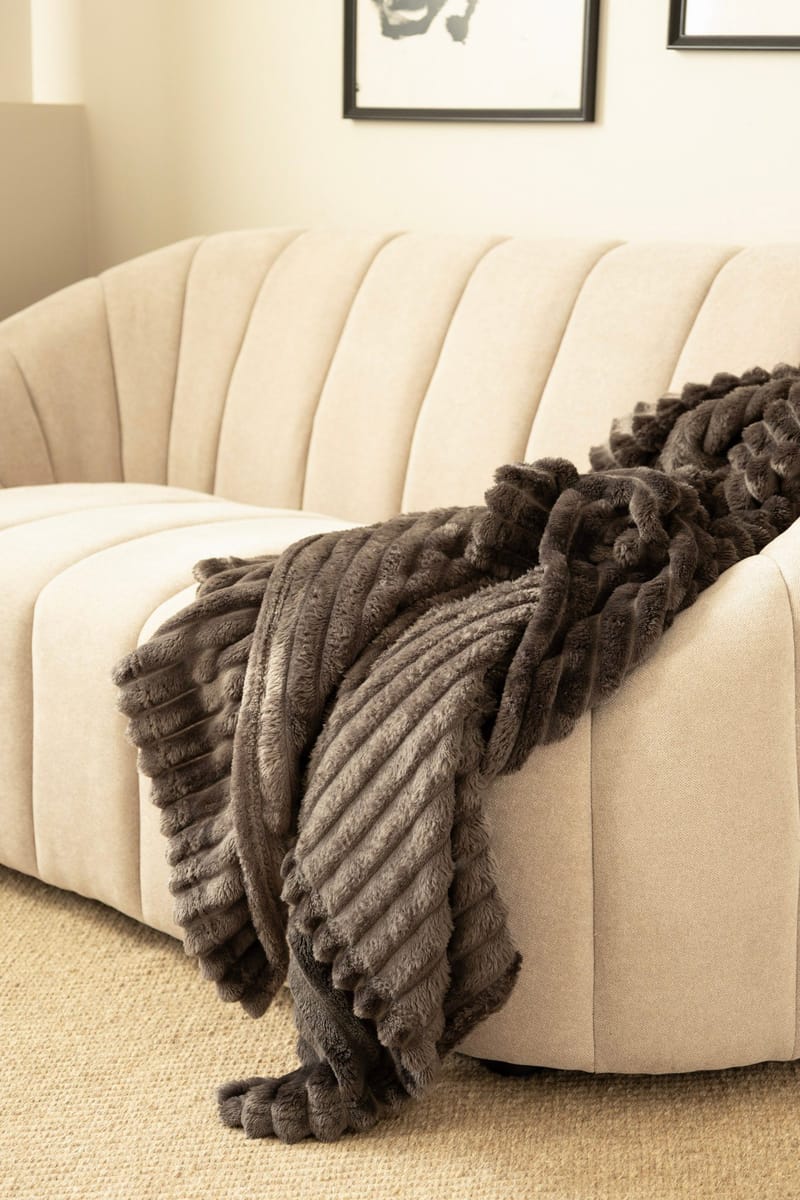 Pläd Stripe 130x170 cm - Grafit - Textil & mattor - Filtar, kuddar & plädar - Filtar & plädar