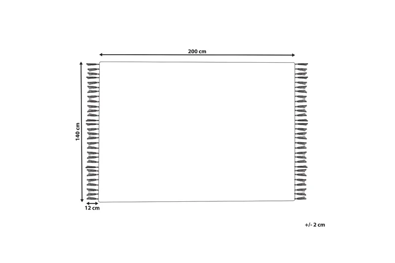 Bademli Ryamatta 140x200 cm - Grå - Textil & mattor - Mattor - Flatvävda mattor