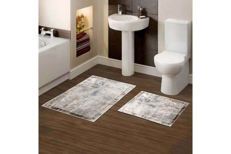 Badrumsmattset (2 delar) Brivan Mångfärgad - Multifärgad - Textil & mattor - Mattor - Badrumsmatta
