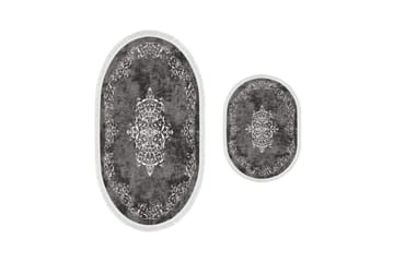 Badrumsmattset (2 delar) Winrel Grå - Ljusgrå - Textil & mattor - Mattor - Badrumsmatta