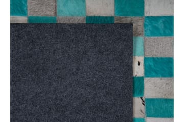 Daleisa Matta 140x200 cm Läder - Blå/Grå - Textil & mattor - Mattor - Modern matta - Wiltonmattor