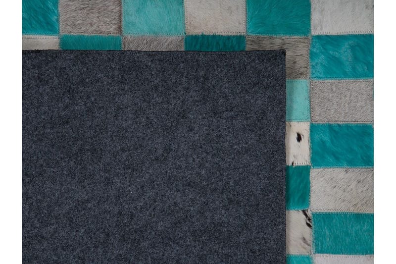 Daleisa Matta 140x200 cm Läder - Blå/Grå - Textil & mattor - Mattor - Modern matta - Wiltonmattor