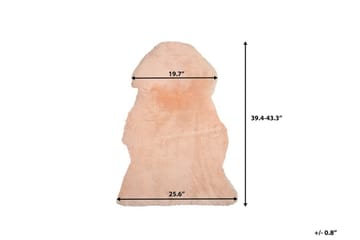 Uluru Fårskinn 65|110 cm - Rosa - Textil & mattor - Mattor - Fällar & skinnmattor