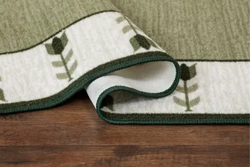Tulpan Flatvävd Matta 80x150 cm - Grön - Textil & mattor - Mattor - Flatvävda mattor