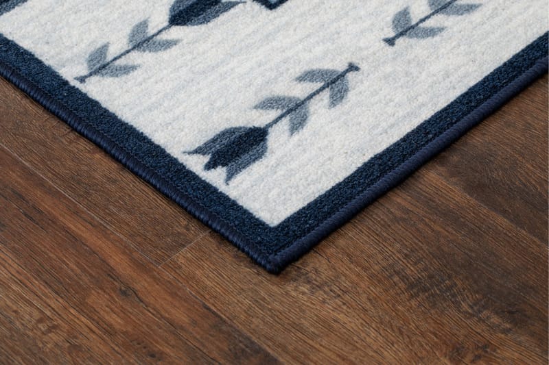 Tulpan Flatvävd Matta 80x200 cm - Blå - Textil & mattor - Mattor - Flatvävda mattor