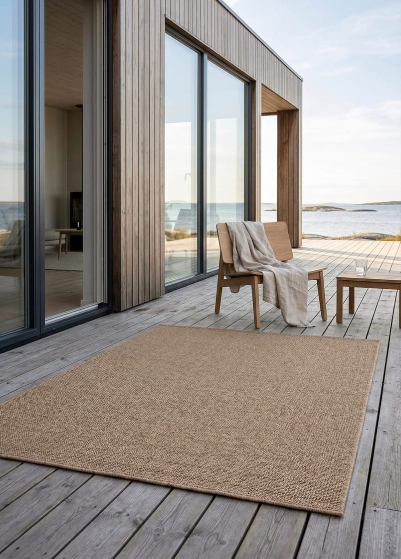 Maskinvävd Matta Capri Plain 160x230 cm - jute - Textil & mattor - Mattor - Utomhusmattor