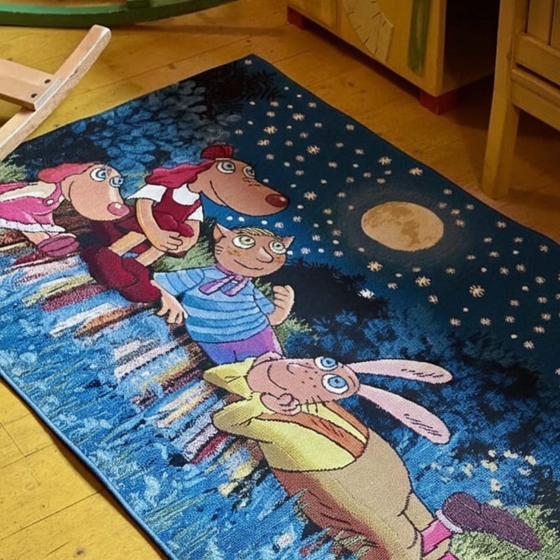 Matta Relvi 120x180 cm - blå - Textil & mattor - Barntextilier - Barnmatta & lekmatta