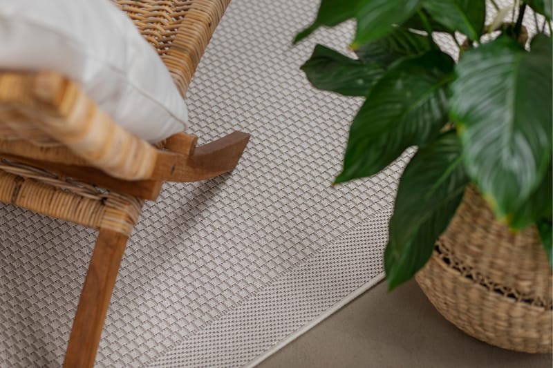 Miami Flatvävd Matta 160x230 cm - Vit - Textil & mattor - Mattor - Flatvävda mattor