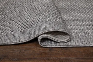 Miami Flatvävd Matta Fyrkantig 200x200 cm - Grå - Textil & mattor - Mattor - Flatvävda mattor