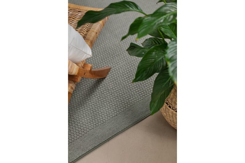 Miami Flatvävd Matta Fyrkantig 240x240 cm - Grön - Textil & mattor - Mattor - Flatvävda mattor