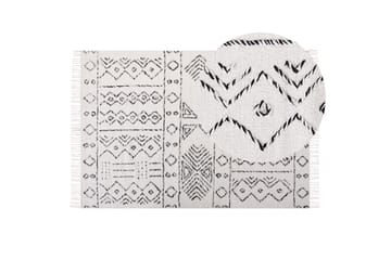 Alkent Ullmatta 140x200 cm - Svart/Vit - Textil & mattor - Mattor - Modern matta - Ullmatta