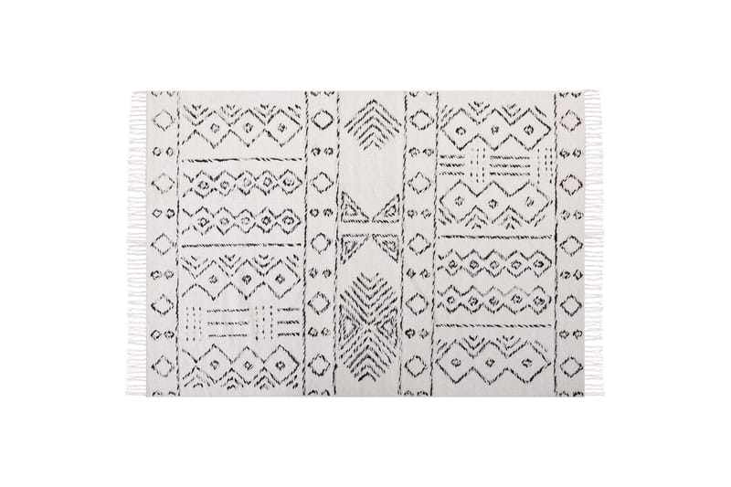 Alkent Ullmatta 160x230 cm, Svart/Vit
