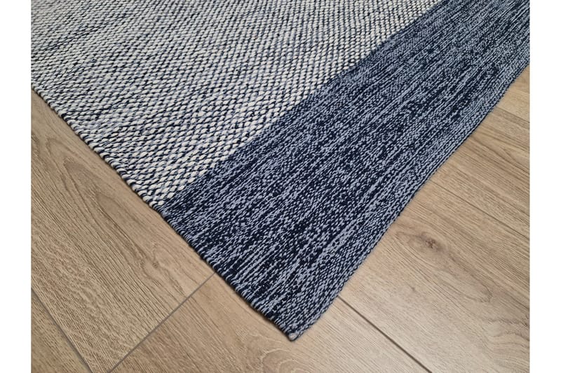 Alva Bomullsmatta 200x300 cm Rektangulär - Blå - Textil & mattor - Mattor - Modern matta - Bomullsmatta
