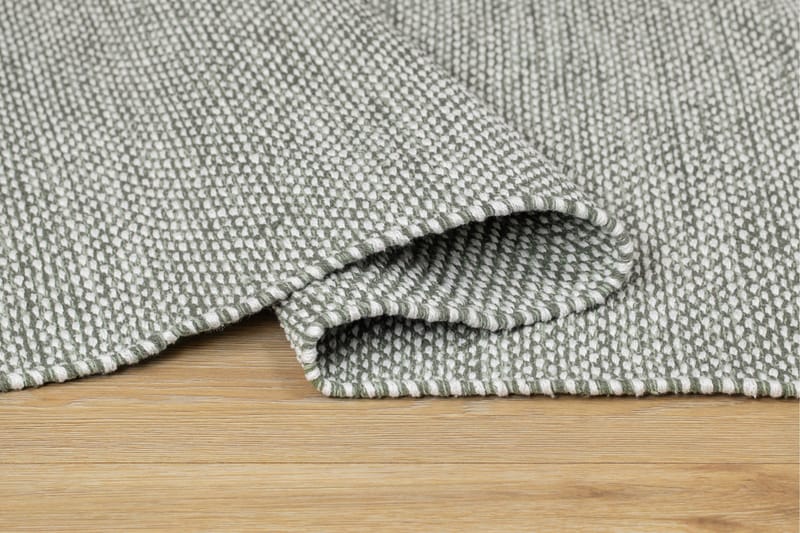 Alva Bomullsmatta 240x340 cm Rektangulär - Gr ön - Textil & mattor - Mattor - Modern matta - Bomullsmatta