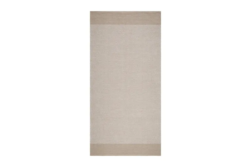 Alva Bomullsmatta 75x150 cm Oval, Sand