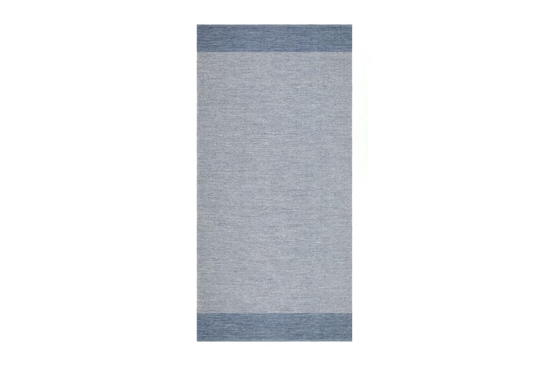 Alva Bomullsmatta 75x220 cm Oval, Blå