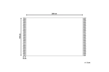 Arbaa Bomullsmatta 140x200 cm - Svart/Vit - Textil & mattor - Mattor - Modern matta - Bomullsmatta