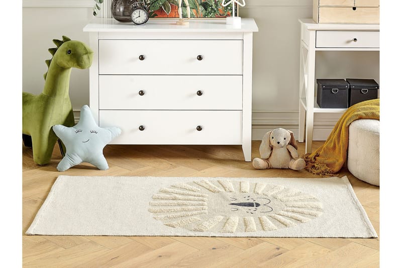 Balari Bomullsmatta 80x150 cm - Beige - Textil & mattor - Barntextilier - Barnmatta & lekmatta