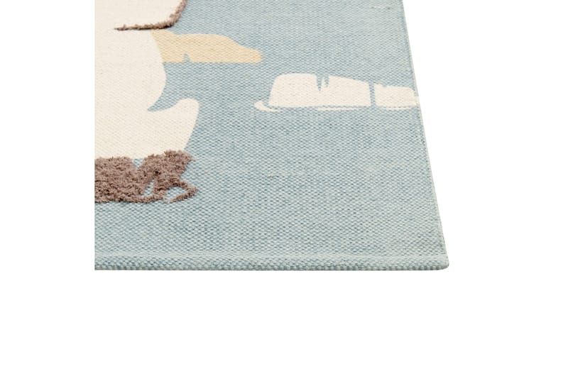 Barus Bomullsmatta 80x150 cm - Blå - Textil & mattor - Barntextilier - Barnmatta & lekmatta