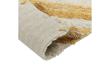 Bingol Ryamatta 140x200 cm - Gul - Textil & mattor - Mattor - Modern matta - Bomullsmatta