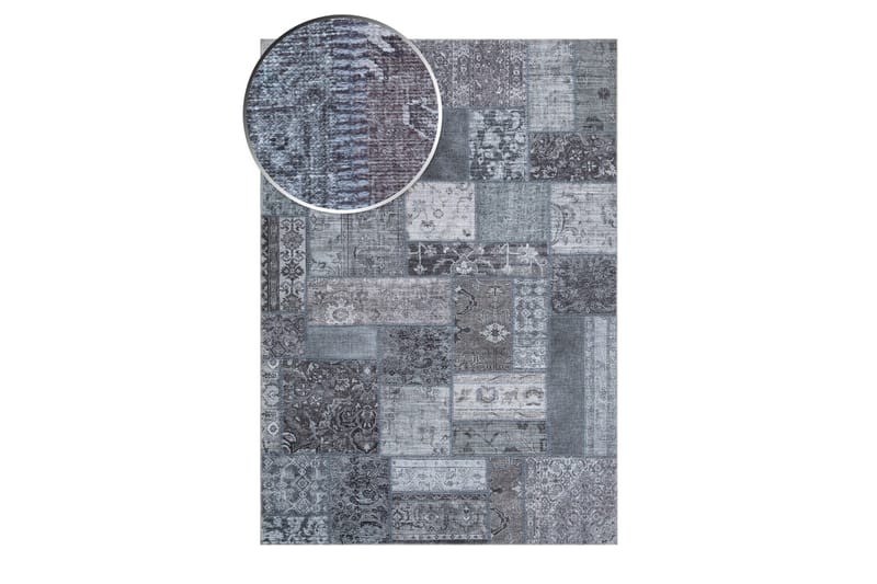 Patchwork Wiltonmatta 240x330 cm Rektangulär - Grå - Textil & mattor - Mattor - Orientaliska mattor - Patchwork matta