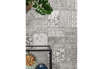 Patchwork Wiltonmatta 80x150 cm Rektangulär - Silver - Textil & mattor - Mattor - Orientaliska mattor - Patchwork matta