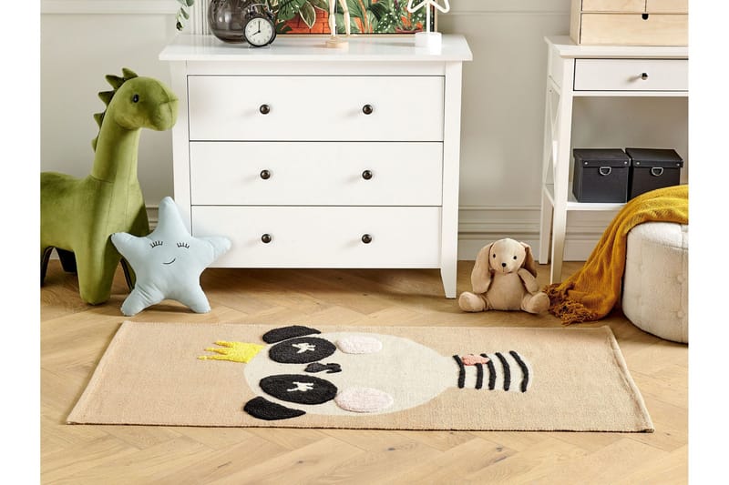 Bunan Bomullsmatta 80x150 cm - Beige - Textil & mattor - Barntextilier - Barnmatta & lekmatta