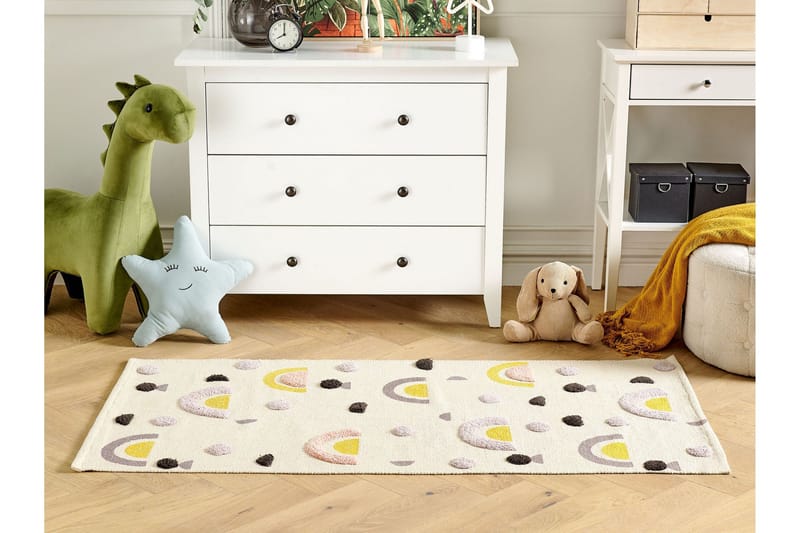 Curup Bomullsmatta 80x150 cm - Beige - Textil & mattor - Barntextilier - Barnmatta & lekmatta