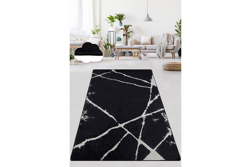 Chilai Matta 100x200 cm, Svart/Vit