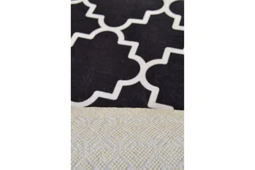 Surupa Matta Rund 100 cm - Svart/Sammet - Textil & mattor - Mattor - Modern matta - Friezematta
