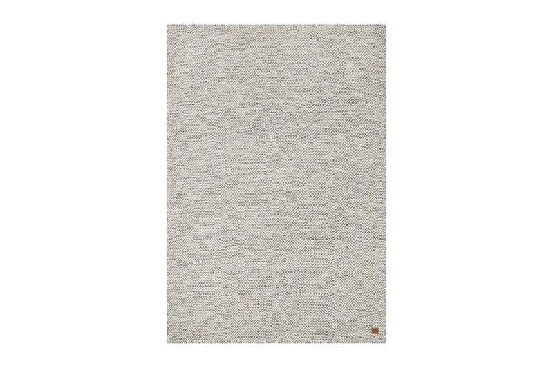 Gåsöga Ullmatta 140x200 cm Rektangulär, Grå