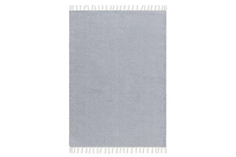 Garnmatta Line, 160x230 cm, Duvblå