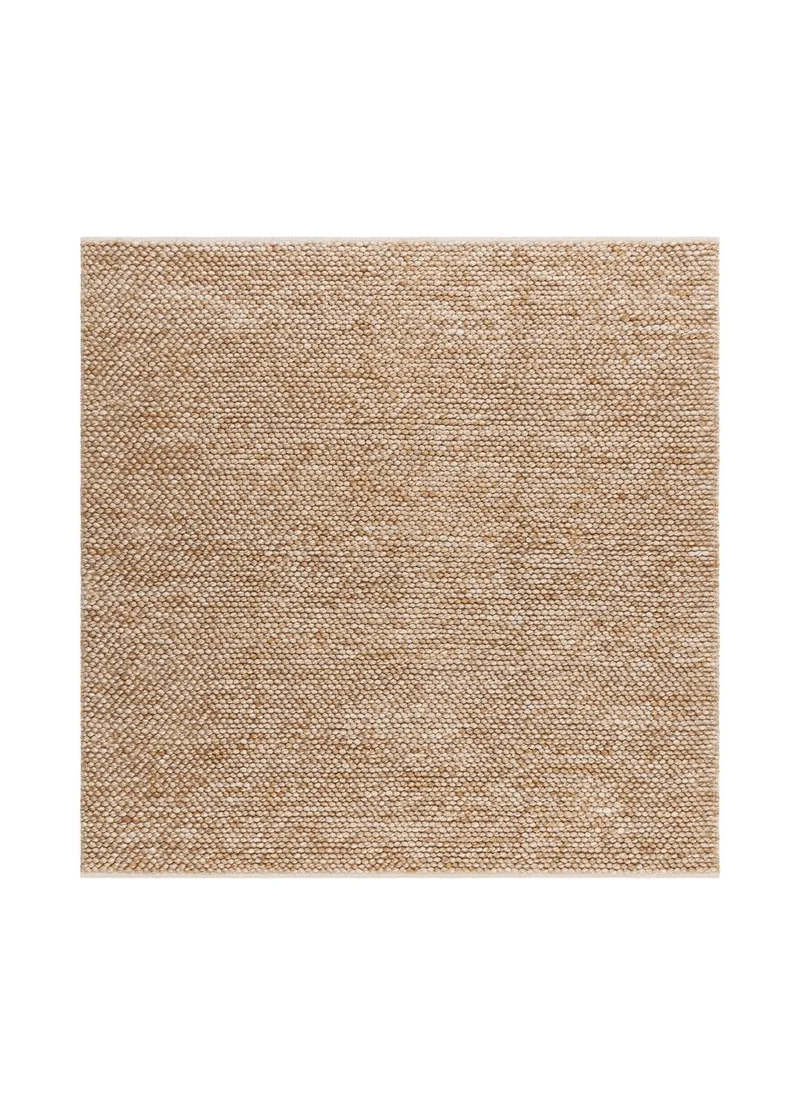 Handvävd Matta Bubble Kvadratisk 200x200 cm, Karamell