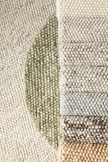Handvävd Matta Bubble Rund 160 cm - Olivgrön - Textil & mattor - Mattor - Modern matta - Ullmatta