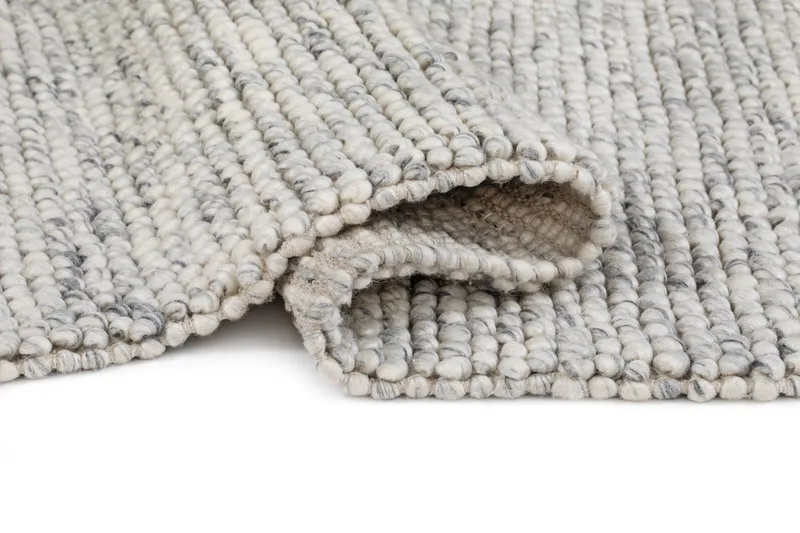 Handvävd Matta Bubble Rund 200 cm - Grå Melange - Textil & mattor - Mattor - Modern matta - Ullmatta