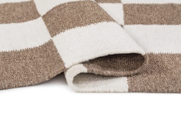Handvävd Matta Nordic Check 140x200 cm - Choklad - Textil & mattor - Mattor - Modern matta - Ullmatta