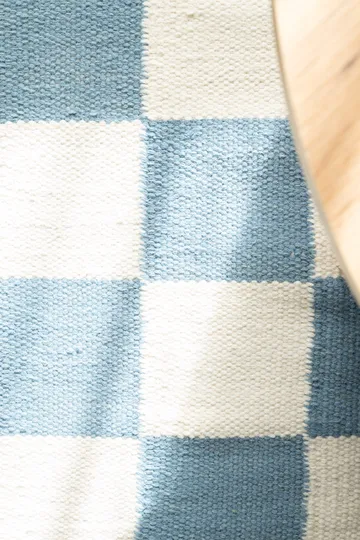 Handvävd Matta Nordic Check 200x300 cm - Duvblå - Textil & mattor - Mattor - Modern matta - Ullmatta