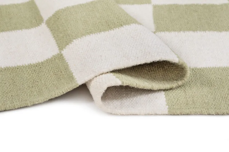 Handvävd Matta Nordic Check 200x300 cm - Gr ön - Textil & mattor - Mattor - Modern matta - Ullmatta