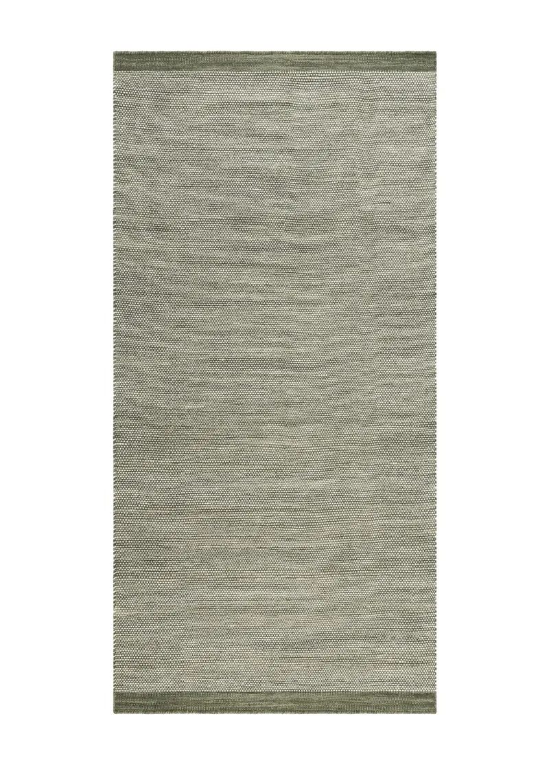 Handvävd Matta Sandhamn 75x230 cm, Grön