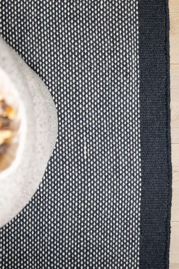 Handvävd Matta Sandhamn Kvadratisk 200x200 cm - Indigoblå - Textil & mattor - Mattor - Modern matta - Ullmatta