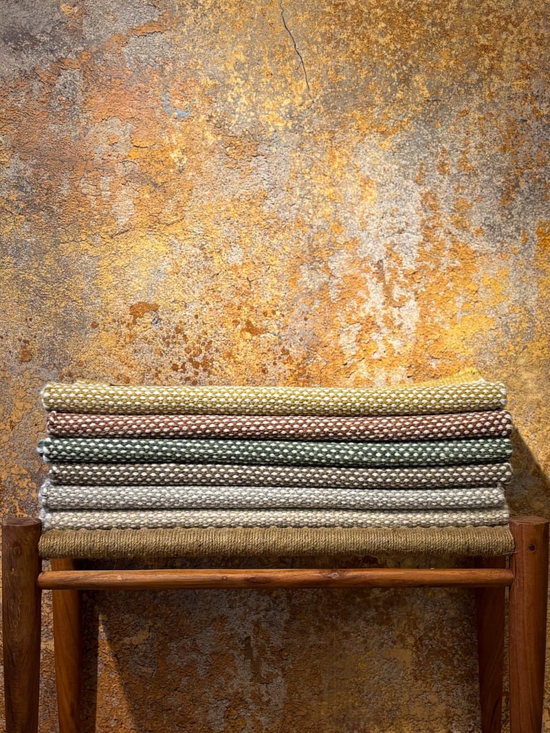 Handvävd Matta Sandhamn Kvadratisk 200x200 cm - terrakotta - Textil & mattor - Mattor - Modern matta - Ullmatta